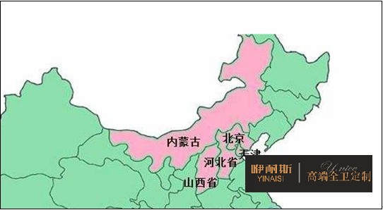 华北地区城市坐标图